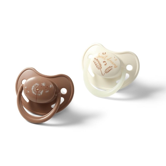 Slika Anatomska slikonska duda GLOW 18 mj+, 2 kom BabyOno 