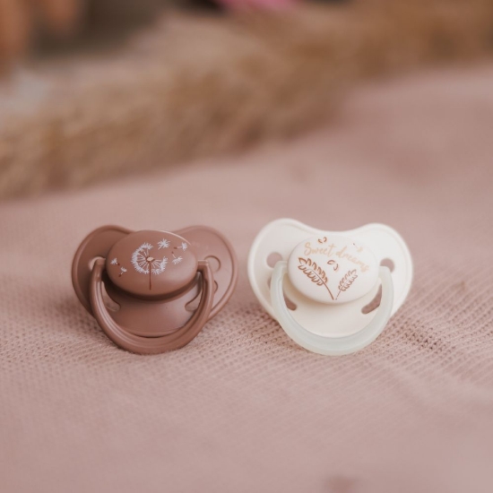 Slika Anatomska slikonska duda GLOW 18 mj+, 2 kom BabyOno 