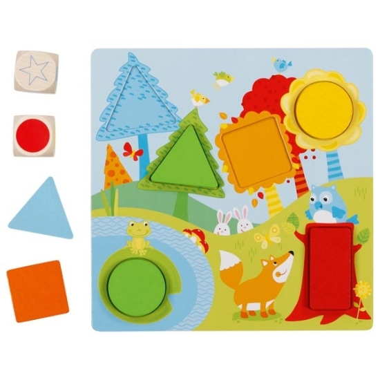 Slika Igra kockica u boji - Geometrijski oblici Goki 