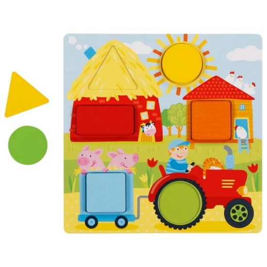 Slika Igra kockica u boji - Geometrijski oblici Goki 