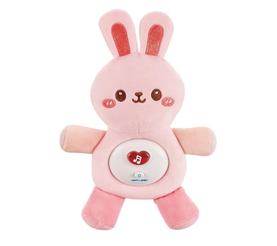 Slika Plišana igračka s glazbom Rabbit- pink Chipolino 