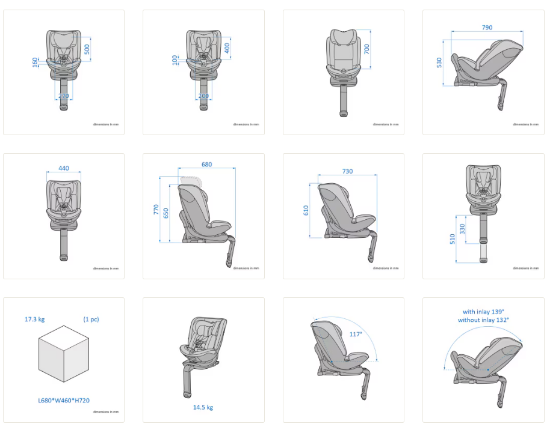Slika Autosjedalica Spinel 360 Plus, Grupa 0+, 1, 2, 3 (0-36 kg) (40-145 cm) - Authentic Truffle Maxi-Cosi
