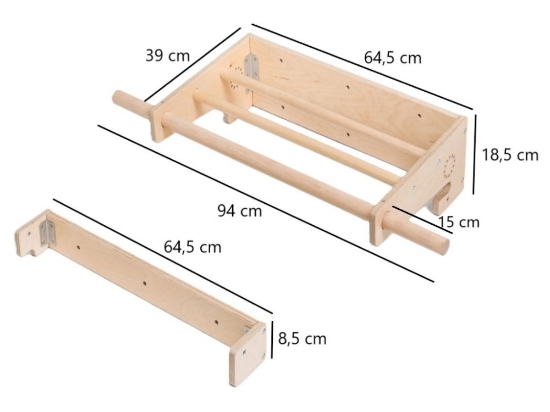 Slika Varijabilni set za kretanje / Dio B – viseće ljestve sa zidnim trapezom