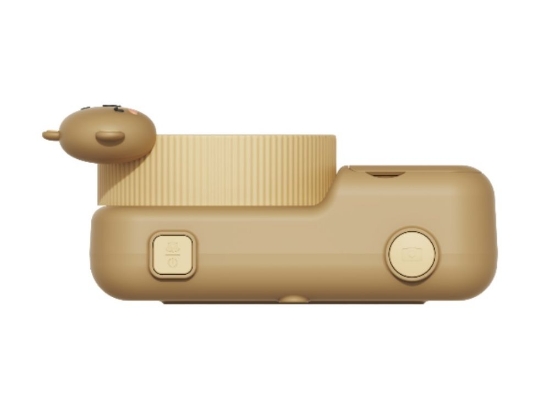 Slika Kids camera with print Bear - brown