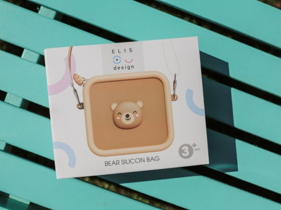 Slika Silikonska futrola za kameru Medvjedić – smeđa