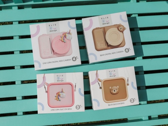 Slika Silikonska futrola za kameru Medvjedić – smeđa