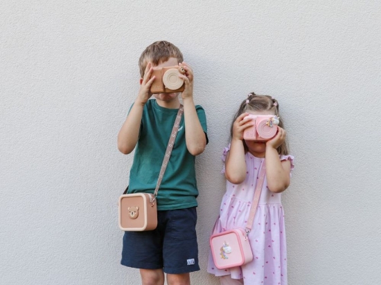 Slika Silikonska futrola za kameru Medvjedić – smeđa