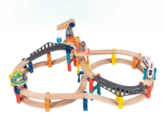 Slika Dvokatna željeznička staza s električnim vlakom – 60 dijelova