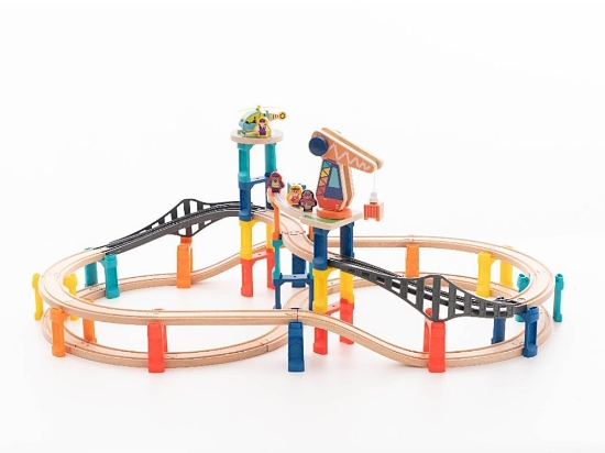 Slika Dvokatna željeznička staza s električnim vlakom – 60 dijelova