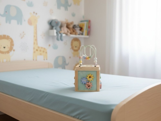 Slika Drvena edukativna kocka – Životinje