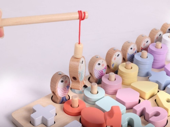 Slika Wooden jigsaw - numbers and shapes