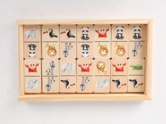 Slika Drvene domine – Životinje iz zoološkog vrta