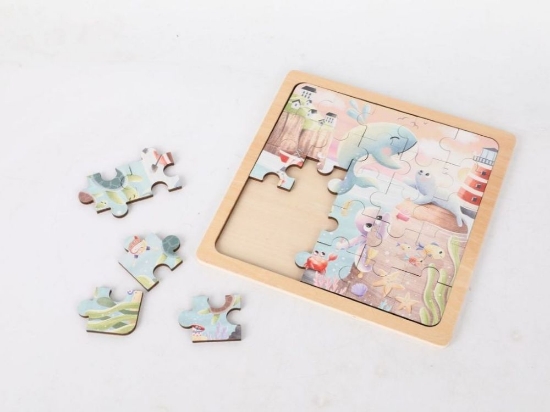 Slika Drvena slagalica – Morski svijet