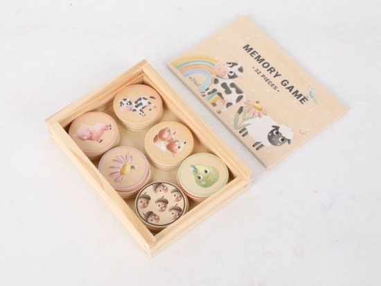 Slika Drvena memory igra – Životinje