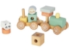 Slika Drveni vlakić s kockama – životinje iz zoološkog vrta