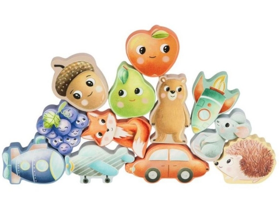 Slika Feel and find in the bucket - forest animals