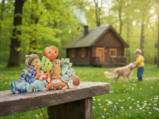 Slika Feel and find in the bucket - forest animals