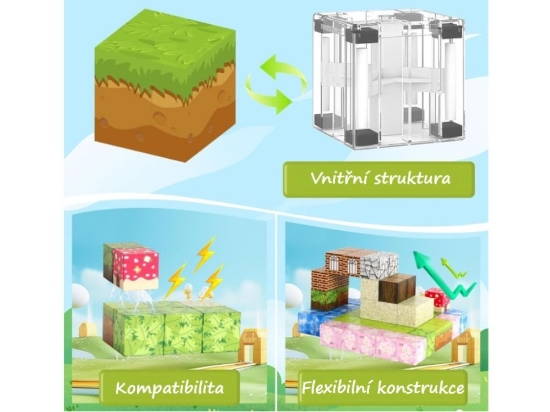 Slika Magnetski građevni blokovi – Seoska kuća (Village House), 128 dijelova