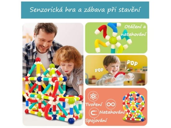 Slika Magnetni set „Goose necks” – 86 dijelova