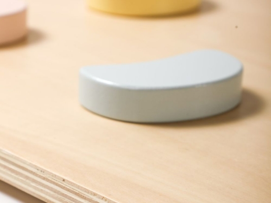 Slika Drvena Montessori ljuljačka PRO 5u1 s pastelnом 2u1 daskom