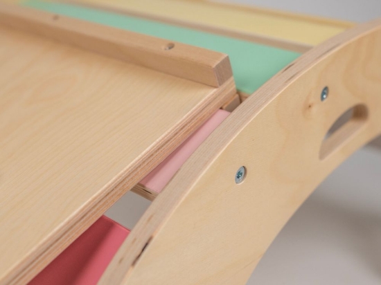 Slika Drvena Montessori ljuljačka PRO 5u1 s 2u1 Fresh daskom