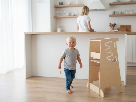 Slika Rastući toranj za učenje 5u1 PRO 90 cm – životinjski motivi