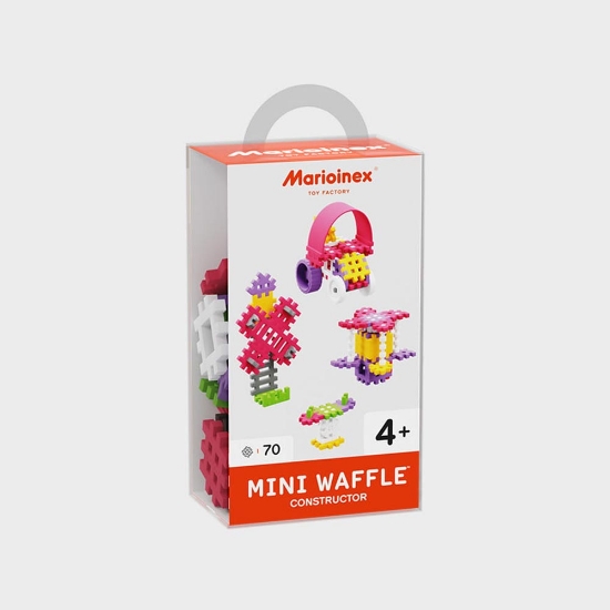 Slika Marioinex Mini Waffle konstruktor 70 kom, roza