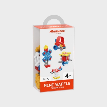 Slika Mini Waffle konstruktor 70 kom, plava Marioinex 