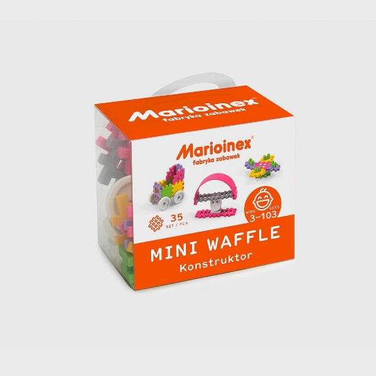 Slika Marioinex Mini Waffle konstruktor 35 kom, roza
