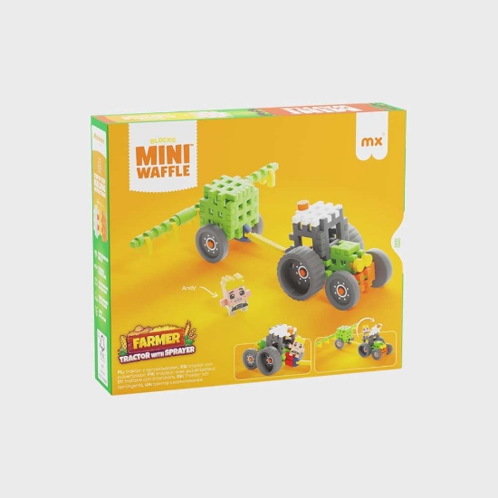 Slika Marioinex Mini Waffle Farmer 50 kom, Tractor with Sprayer