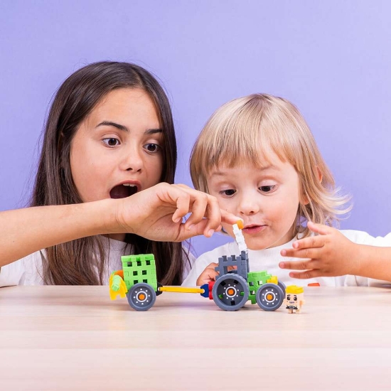 Slika Marioinex Mini Waffle Farmer 50 kom, Tractor with Sprayer