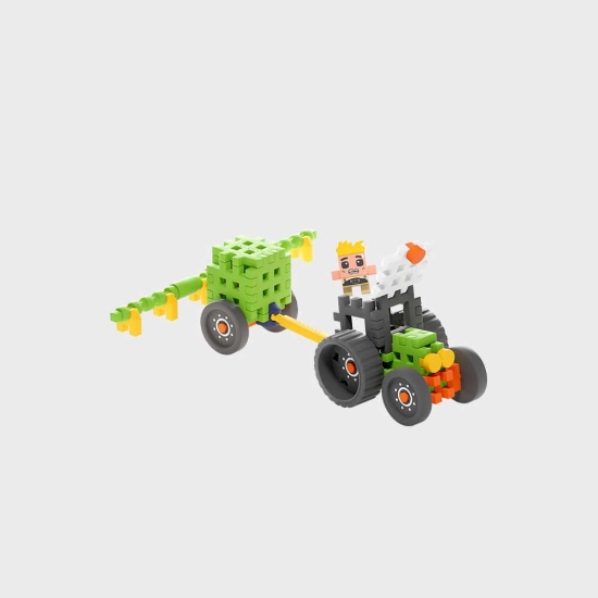 Slika Marioinex Mini Waffle Farmer 50 kom, Tractor with Sprayer