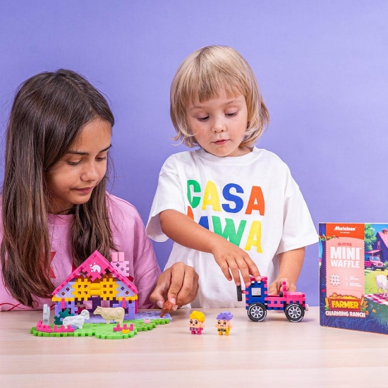 Slika Mini Waffle Farmer 100 kom, Charming Ranch Marioinex 