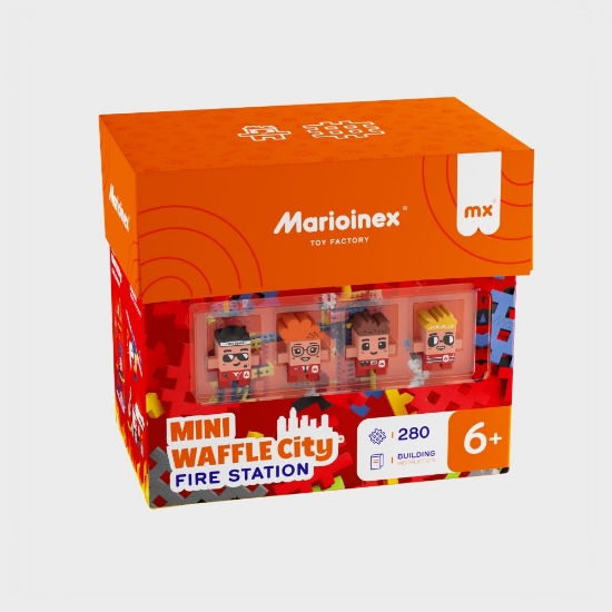 Slika Mini Waffle City 280 kom, Fire Station Marioinex 