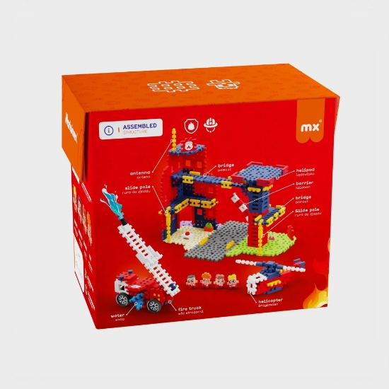 Slika Mini Waffle City 280 kom, Fire Station Marioinex 