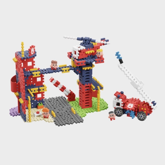 Slika Mini Waffle City 280 kom, Fire Station Marioinex 