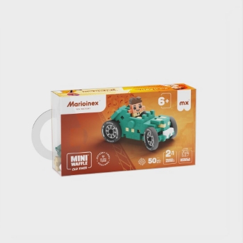 Slika Mini Waffle Cars 50 kom, Oldtimer Turquoise Marioinex