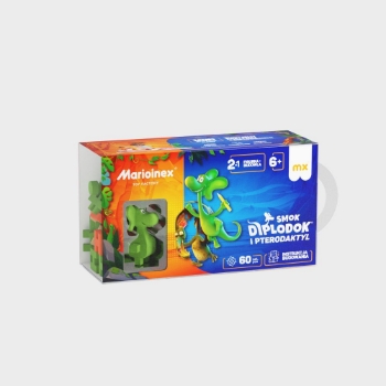 Slika Mini Waffle 60 kom, Diplodocus and Pterodactyl Marioinex 