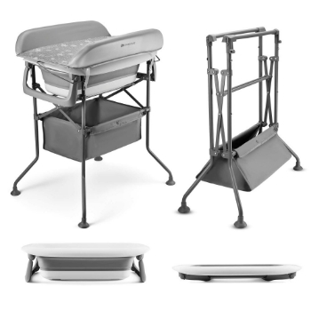 Slika Bubbly sklopivi stol za prematanje s kadicom, Grey Kinderkraft 