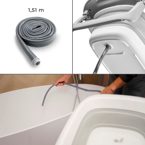 Slika Bubbly sklopivi stol za prematanje s kadicom, Grey Kinderkraft 