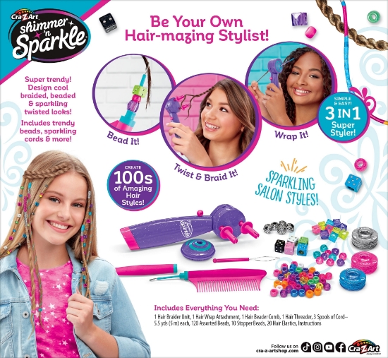 Slika Set za izradu pletenica, perla i uvijanje Deluxe Styler 65576 CRAZART 