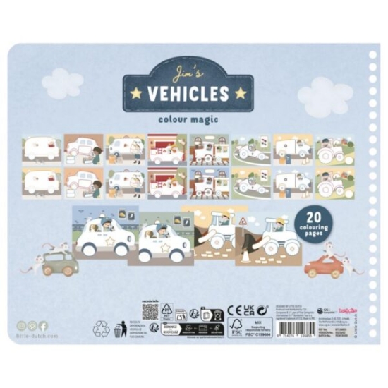 Slika Bojanka Jim & Friends - Little Dutch