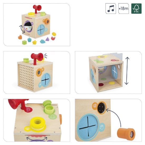 Slika Drvena senzorička kocka