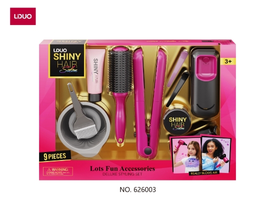 Slika  Set za oblikovanje kose sa svjetlosnim efektom, 9 kom 7225487 MASEN TOYS