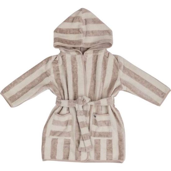 Slika Ogrtač za kupanje 86/92/98 prugice beige 87660 BUBABA BY FREEON