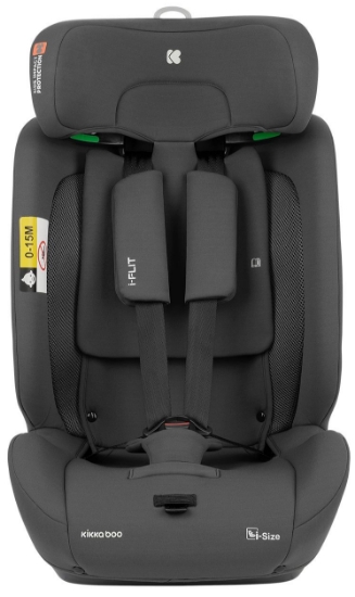 Slika Autosjedalica i-Flit i-Size,  Grupa 1, 2, 3 (9-36 kg) (76-150 cm) - Dark Grey Kikka Boo 