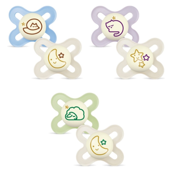 Slika Duda varalica - silikon Original Start Night 0-2m , 2 kom sort 868122 MAM 