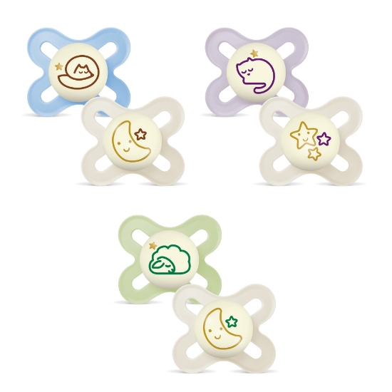 Slika Duda varalica - silikon Original Start Night 0-2m , 2 kom sort 868122 MAM 