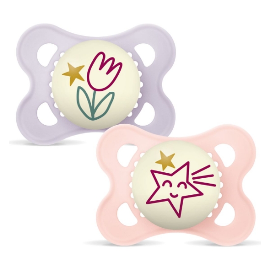 Slika Duda varalica - silikon Original night 2-6m, 2 kom sort 868238 MAM 