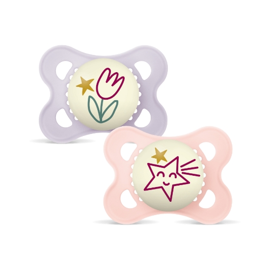 Slika Duda varalica - silikon Original night 2-6m, 2 kom sort 868238 MAM 